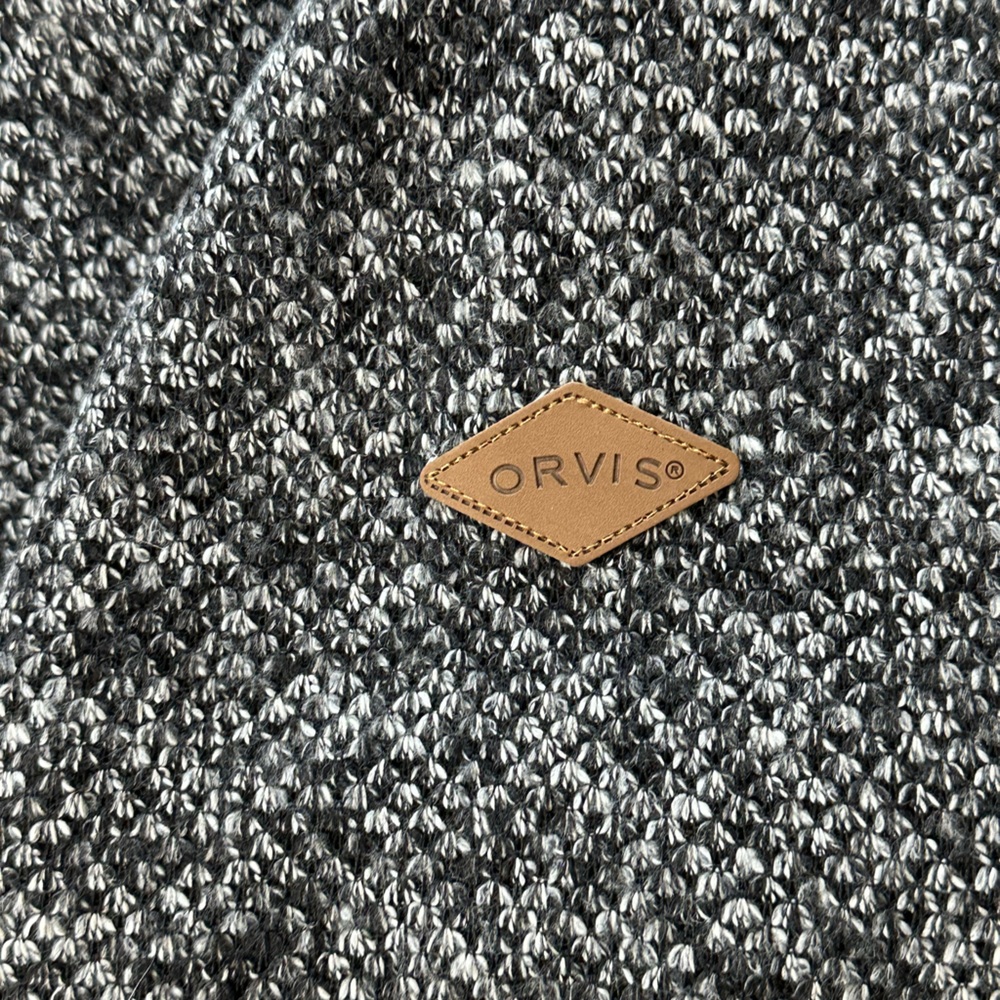 Orvis Men's Black and White 1/4 Zip-Up Sweater, Size XL. NWT - Picture 6 of 9